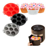 Moldes Silicona Capacillos X7 Cupcakes Muffins Repostería 