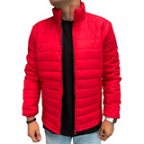 Chaqueta Hombre Impermeable Térmica Tipo Invierno Rojo