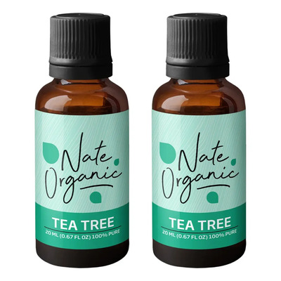 Aceite Esencial De Árbol De Té Nate Organic 20ml 2 Unidades Puro Terapéutico