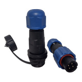 Conector Prova D'agua Ip68 Sp13-4 4 Vias Aviação Barco Sd13