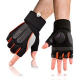 Guantes Medio Dedo Antideslizantes Gimnasio Deporte Hd1163