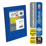 Cuaderno Tapa Dura Cuadriculado 50h Abc Aula Universal Azul
