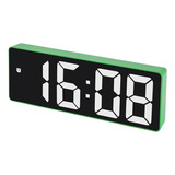 A Reloj Despertador Digital Brillo Ajustable Electrónico Led