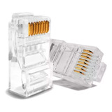 Conector Rj45 Utp Cat6 8p8c Embalagem Com 10 Un Vo6