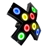 Jogo De Luz Xtreme Deltronica 8 Canhões Led Rítmicos