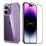 Capa Capinha + Película 3d P/ iPhone 14 14 Plus 14 Pro Max