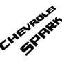 Emblemas Chevrolet Spark  Negro Mate Plastico Pega 3m Chevrolet Spark