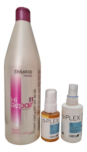 Shampoo Hi Repair Salerm 1l + A-plex N°6 Y N°7