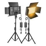 Panel Led Video Fotografía Luz Fotográfica Led-600 + Trípode