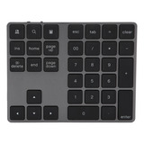 Mini Teclado Numérico Inalámbrico Bluetooth Negro De 34 Tecl