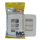 Kit 5 Placa 3 Modulo B3 C/sup Branco Brilho 4x2 Margirius