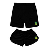 Kit Casal Bermuda Moda Praia Mozão Short Combinando Brasil