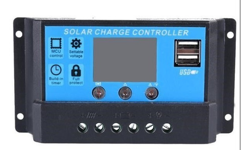 Controlador De Carga Solar 12/24v 10a 