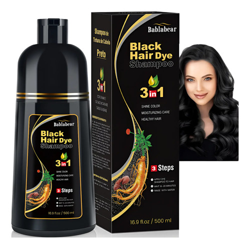 Shampoo Para Canas 500ml Natural Jengibre Tinte Cubre Canas | MercadoLibre