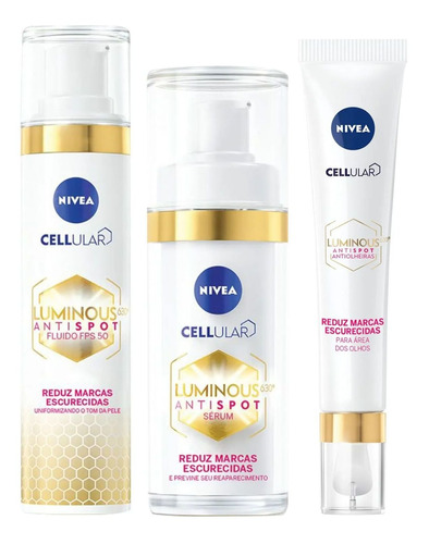 Kit Nivea Cellular Luminous 630 Antispot Antiolheiras