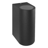 Arbotante Base Doble P/muro Luminario 2xgu10 Negro Tecnoled