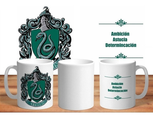 Taza - Tazón De Ceramica Sublimada Harry Potter: Slytherin
