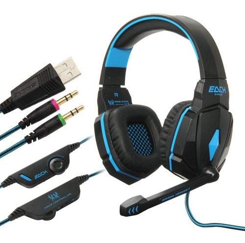 Audifono Diadema Gamer G4000 Usb Microfono Led Kotion Each