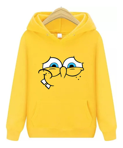 Bob Esponja Buzo Caras Gestos - Hoodie Con Capucha Unisex