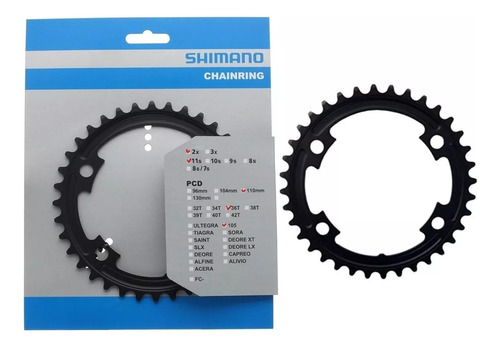 Coronilla Shimano 105 11vel 36t Dientes Ruta Fc-5800 L 110mm