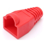 Bota O Protector De Conector Rj45 Rojo 100 Unidades Capuchon