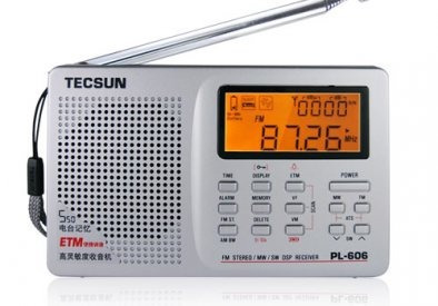 Rádio Tecsun Pl-606 Am/lw/sw/fm Stéreo Dsp Digital Prata