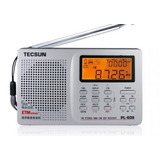 Rádio Tecsun Pl-606 Am/lw/sw/fm Stéreo Dsp Digital Prata