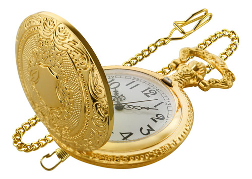 Gold Shield - Reloj De Bolsillo Para Hombre, Escala Digital