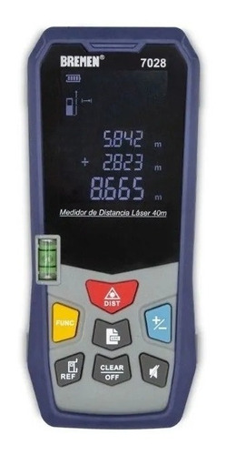 Telemetro Medidor De Distancia Laser Bremen® 7028  40 Metros