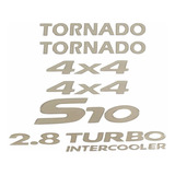 Kit Emblema Adesivo Resinado S10 Tornado 4x4 Kitr24 Fgc
