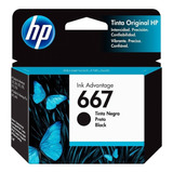 Cartucho De Tinta Negro Hp 667 Original 1275 2775 6475