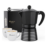 Cafetera Espresso Rainbean 6 Tazas, 350ml, Regalo Navidad,