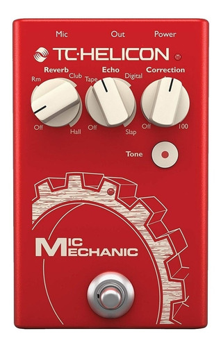 Tc Helicon Mic Mechanic 2 Pedal Para Voces Reverb Corrector