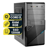 Pc Computador Intel Core I3 3ª Geração Ram 8gb Ssd 120gb