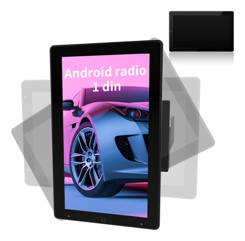 Auto Estéreo Bluetooth Android 1 Din Con Pantalla Giratoria