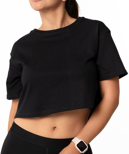 Crop Top Mujer Playera Ombliguera Deportiva Casual Gym Fit