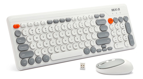 Kit Teclado Y Ratón Inalambrico Portátil Para Ordenador Port