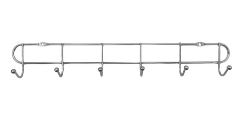 Perchero Pared Organizador 6 Brazos Metal Cromado Oferta