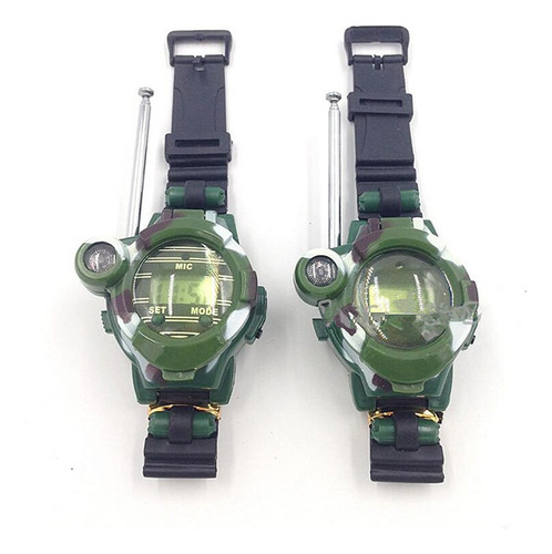 1 Par De Relojes Walkie Talkies 7 En 1 Juguete Interfono Al