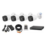 Kit 4 Camaras 5mp Dvr 4 Ch Wizsense Dahua Siames 1tb Cctv