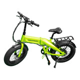 Bicicleta Elétrica Dobrável Greenway Hive X 500w 48v Verde