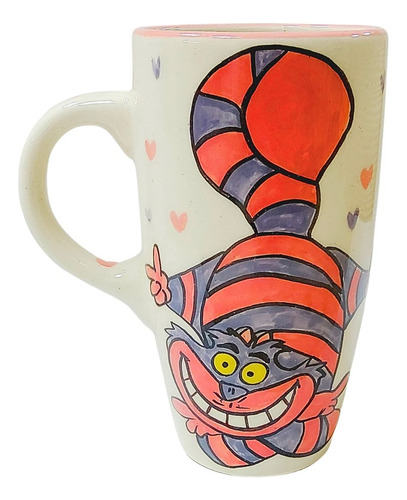 Taza De Ceramica Gato Alicia Pais Maravillas Cheshire