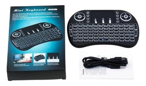 Teclado Bluetooth Smart Touchpad Mini Teclado  Color Negro 