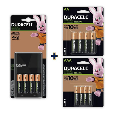 Cargador Duracell +4 Pilas Aaa +8 Pilas Aa | Meses sin interés