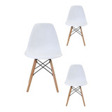 Kit 3 Cadeiras Charles Eames Eiffel Para Jantar/sacada