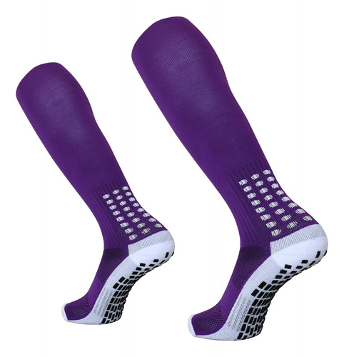 100 Pares Meiao Antiderrapante Futebol Futsocks Cano Longo 