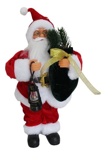 Boneco Papai Noel Enfeite De Natal De Mesa Grande 30cm Br193