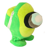 Peluche Among Us. Camina, Graba Y Repite Lo Que Dices,verde