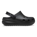 Zuecos Crocs Classic Cutie Clog Kids Black Con Plataforma 