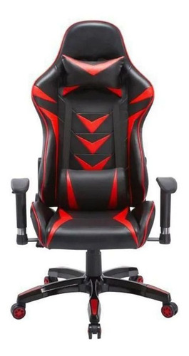 Cadeira Gamer Pelegrin Reclinável Pel-3003 Preta E Vermelha Cor Preto E Vermelho Material Do Estofamento Couro Pu